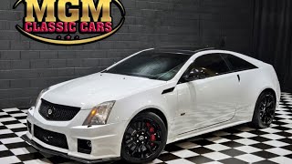 B2012 Cadillac CTS-V Coupe Supercharged 6 3 LS V8 White Over Black Very Rare FOR SALE