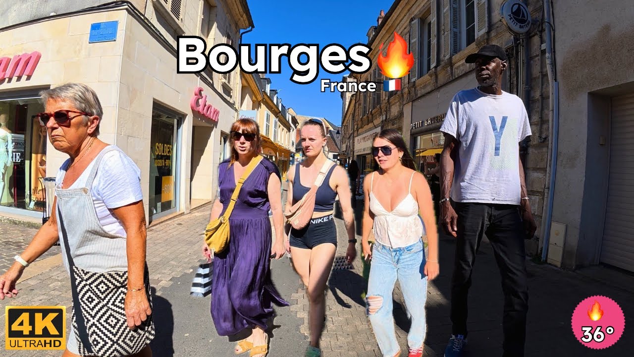 🇫🇷 Walking Through Bourges, France 🏰🚶‍♂️ | Hidden Gem of Central France! 