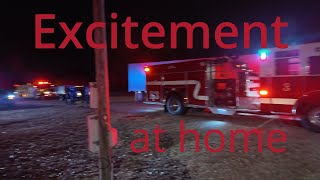 Sometimes there's excitement at home