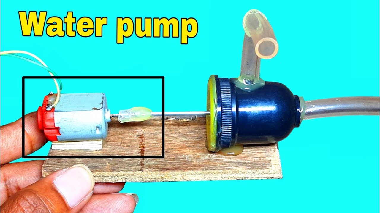 How to make mini water pump at home Water pump YouTube
