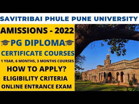 PG Diploma & Certificate Courses| Pune University| Admissions-2022#sppu #education  #admissions2022