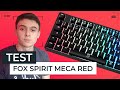 Clavier fox spirit meca red  lavis de mal ambassadeur ldlc