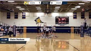 CCHS vs. KGHS Blocking highlights #volleyball #highlights #hudl #gameday #foryou
