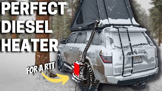 BEST Diesel Heater SetUp for Winter Camping | Vevor Tools