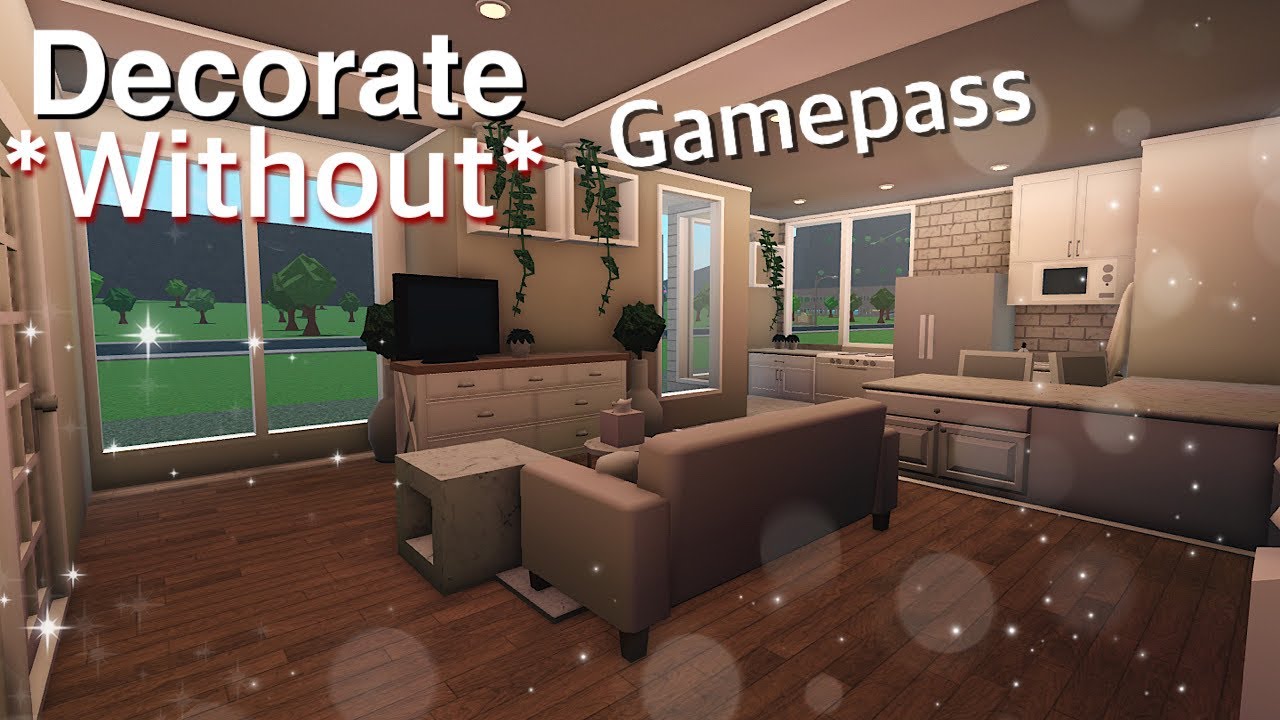 How to Decorate home WITHOUT gamepass (Bloxburg) YouTube