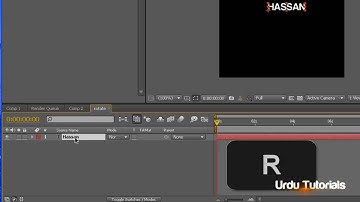[Urdu Tutorials] After Effects CS4 Basic Animaion: Rotating Effect [HD]