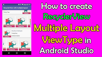 Android Development for Beginners: How to create RecyclerView Multiple View Type in Android Studio.