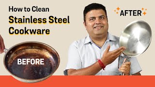 Stainless steel cleaning tips and tricks |  Learn how to clean stainless steel and triply pan