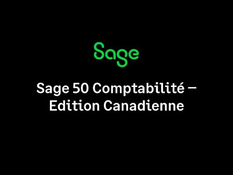 Sage 50 Edition Canadienne - Guide de configuration Fournisseur