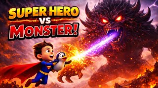 SuperBoy Vs Monster 👹 | ChikuChikuStories 