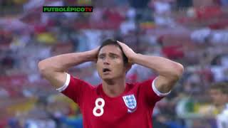 Insólito gol NO convalidado a Lampard - Inglaterra vs Alemania 2010