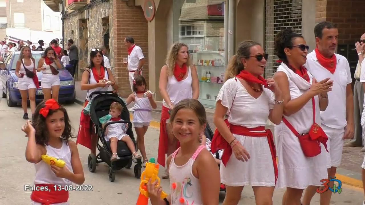 Falces, fiestas patronales: txaranga del cohete 13-08-2022