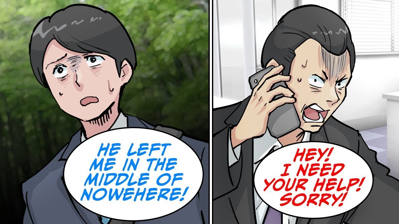 My boss left me up in the mountains before a big meeting, but then... [Manga Dub]