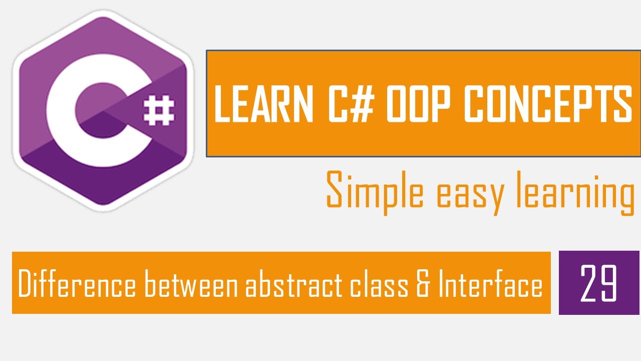 Difference between abstract class and interface | OOP in C# | C# OOP Bangla Tutorial