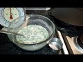 Rawa dosai in cast iron pan