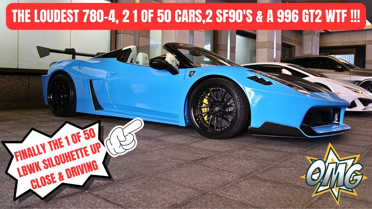 A 1 OF 50 LBWK SILOUHETTE FERRARI, A STRAIGHT PIPED ULTIMAE 780-4 IS ...