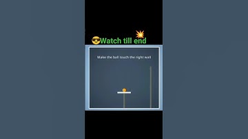 Brain it on!(level-136)#solution##.Make the ball touch the right Wall😎😎😱.