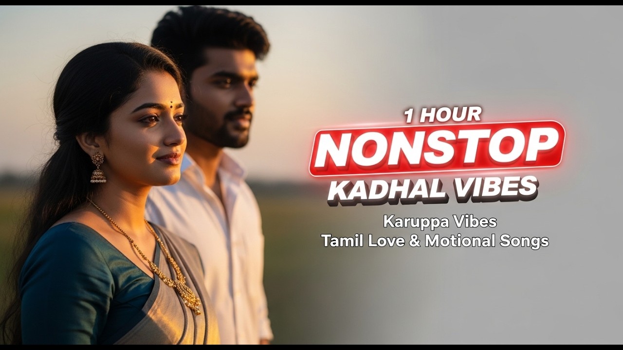 Karuppa Vibes ❤️ 1 Hour Tamil Love & Emotional Songs | Nonstop Playlist