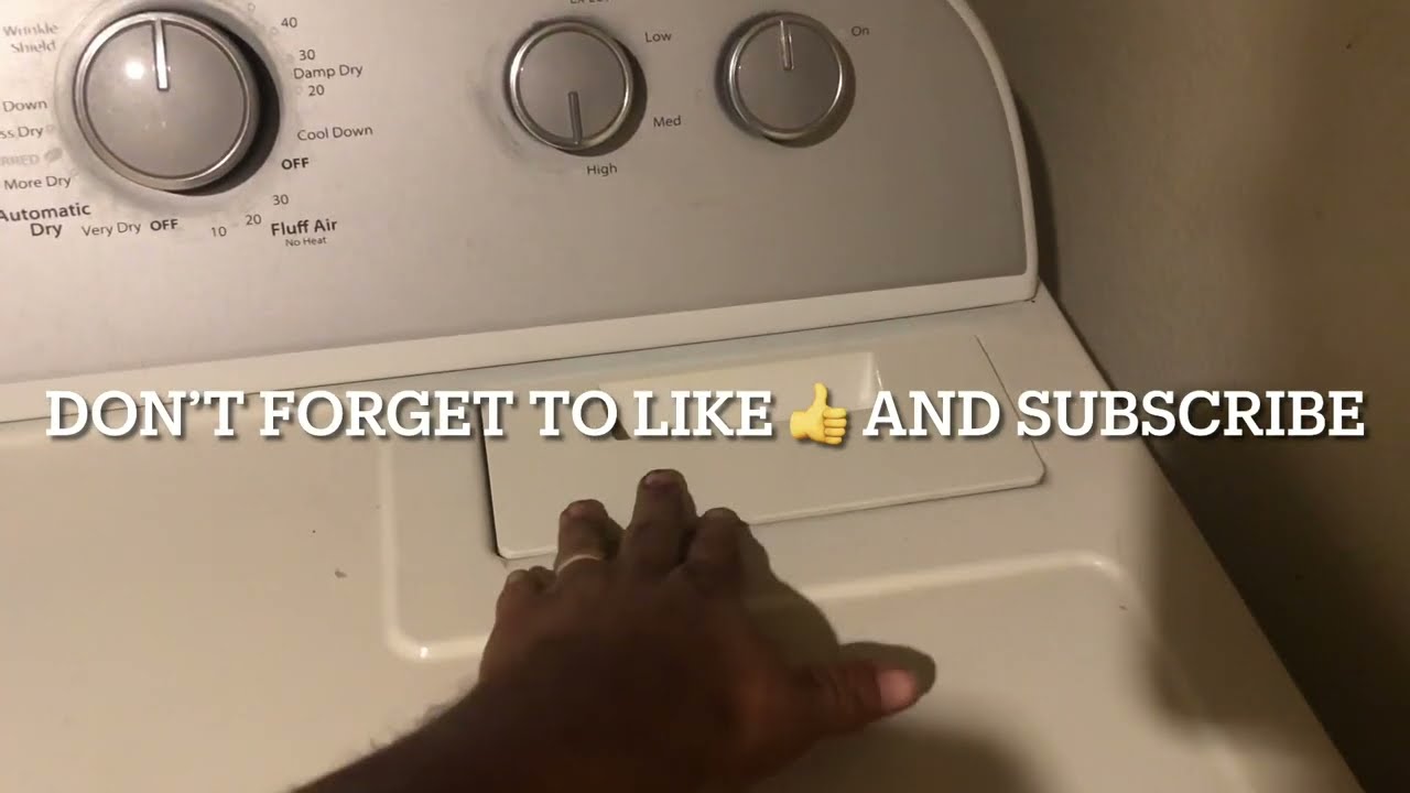 Whirlpool gas dryer not spinning when loaded. Why?