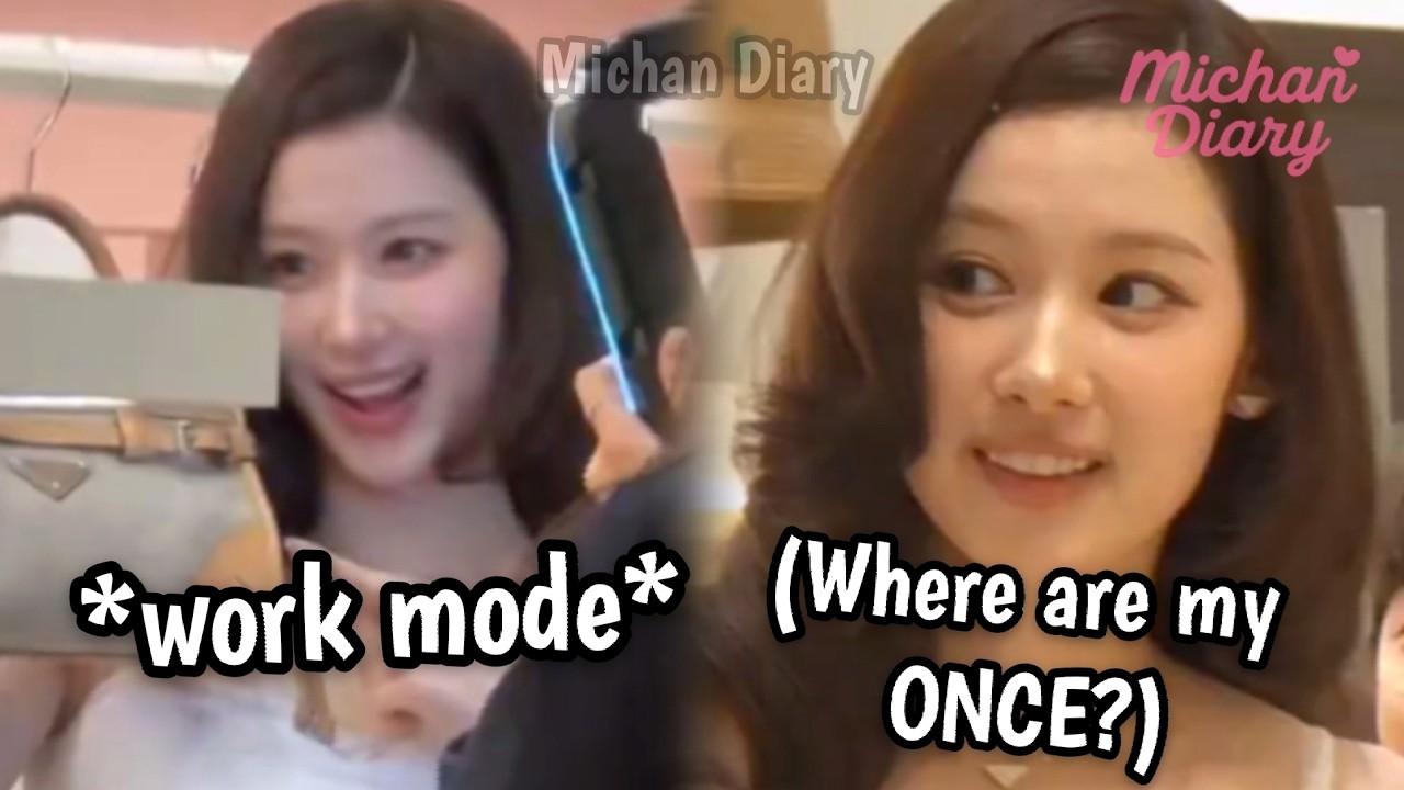 TWICE Sana greeting fans during her schedule