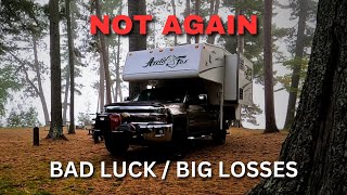Bad Luck Causes Big Losses  Truck Camping in Colder Weather.