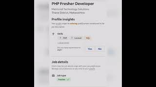 PHP Developer#fresher #experienced #getemployed #youtubeshorts #phpdevelopersjobs#developerjobs