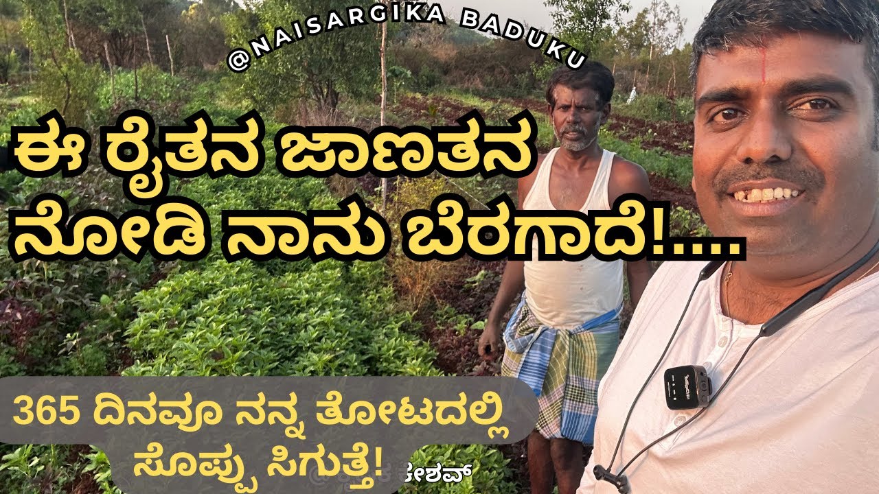 365 ದಿನವೂ ನನ್ನ ತೋಟದಲ್ಲಿ ಸೊಪ್ಪು ಸಿಗುತ್ತೆ | ಈ ರೈತನ ಜಾಣತನ ನೋಡಿ ನಾನು ಬೆರಗಾದೆ | SakathSoppu | 🇮🇳💛❤️