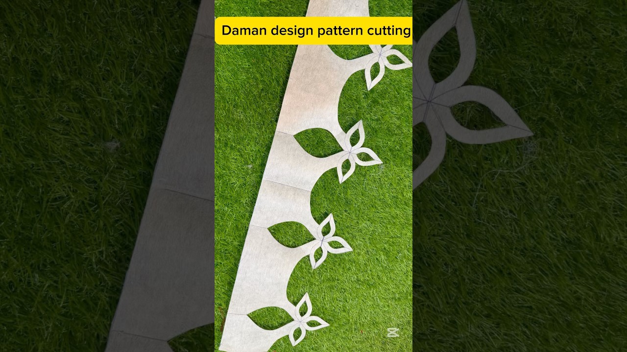 Ghera daman design pattern cutting and stitching||daman design cutting and stitching