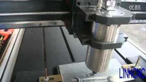 LINKCNC cnc router LXG0609 engrave on double color sheet 高清