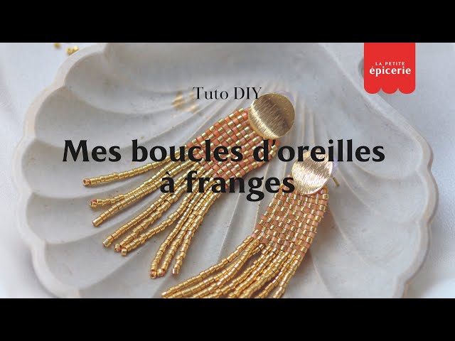 DIY : Comment faire des boucles d'oreilles à franges en simple