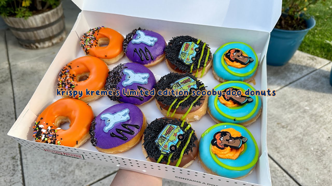 krispy kreme’s limited edition scooby doo donuts are now here!