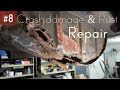 Huge CRASH DAMAGE and RUST Repair; Spare Wheel Well - The Vintage Volvo Project #8