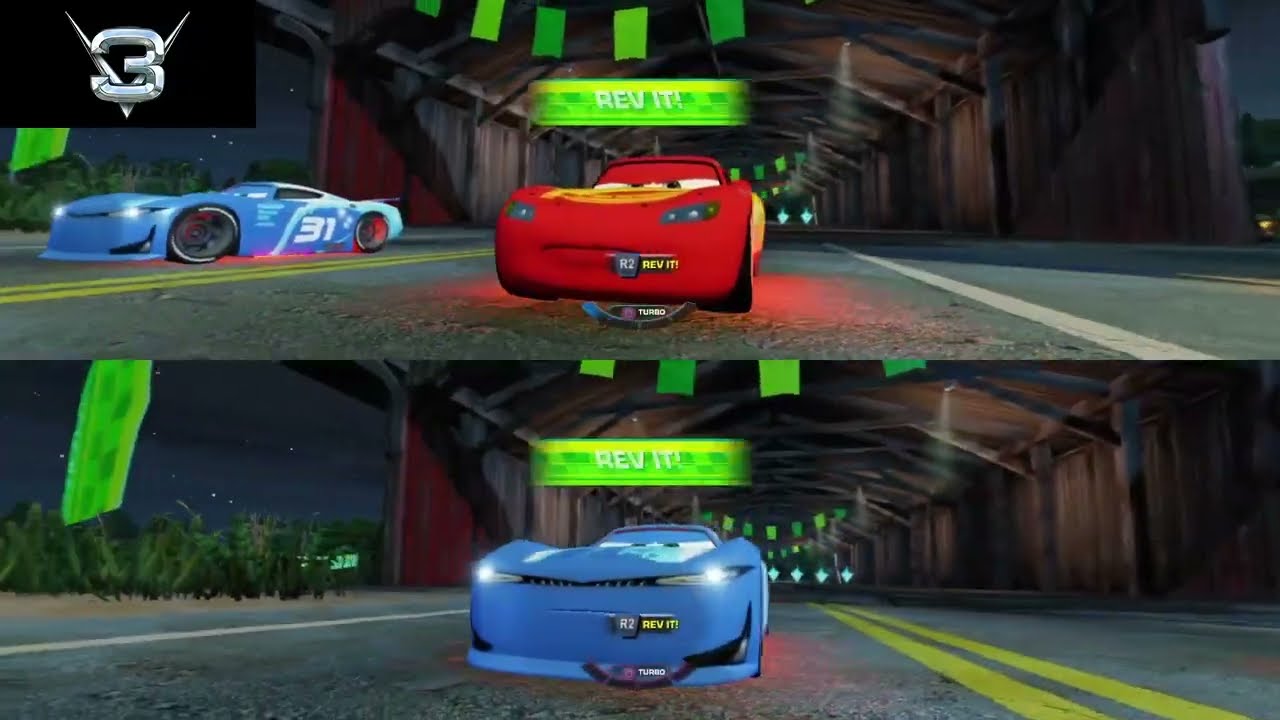 Cars 3: McQueen vs Chick Hicks in a battle to the end - YouTube