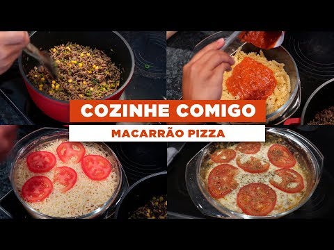 COZINHE COMIGO: Macarrão pizza de microondas (MARAVILHOSO)