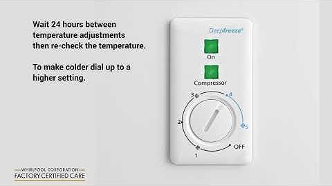 How to use the control on your chest freezer.
