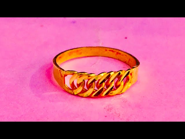 Gold Chain Ring Making  pure 24k Gold Ring 