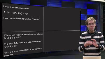 When is a linear transformation onto?