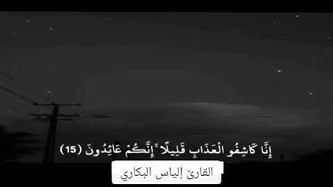 القارئ الشهير/إلياس بن عوض البكاري حفظه الله ورعاه يبدع في تلاوته للقرآن الكريم