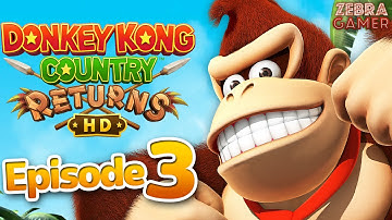 Donkey Kong Country Returns HD Gameplay Walkthrough Part 3 - World 3 Ruins!