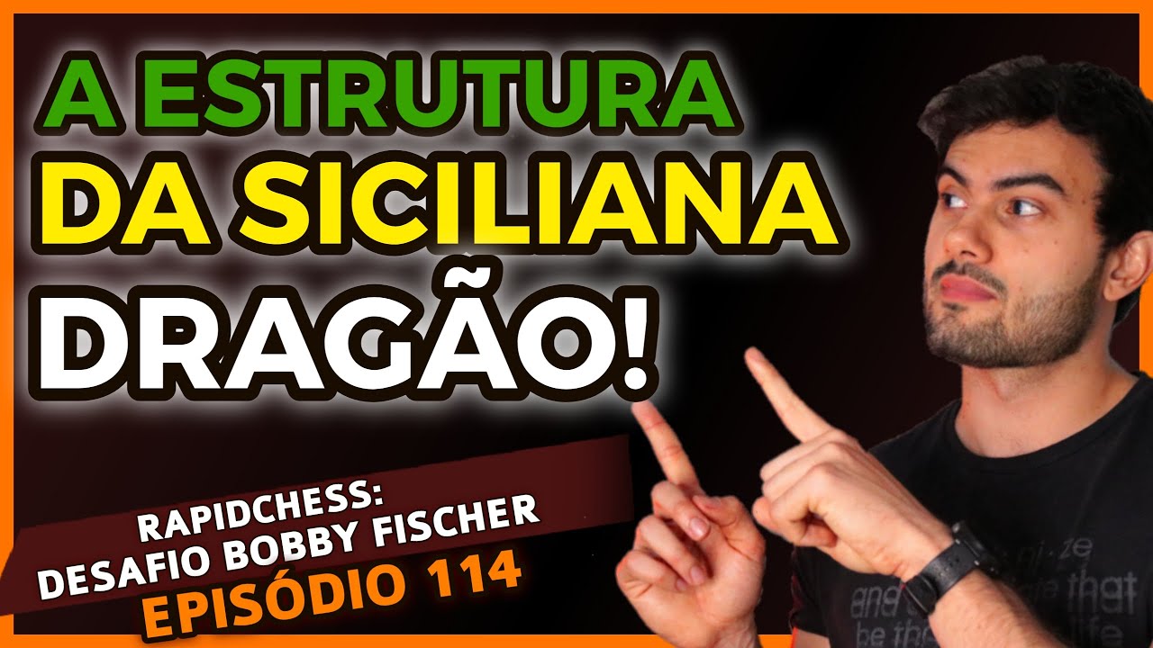 Perdido para uma Siciliana Dragão Acelerado! Desafio Rapidchess Bobby  Fischer ( Ep 159 ) 