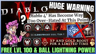 Diablo 4 - CONFIRMED: Ball Lightning/HotA Not Strong Enough, Abattoir Zir Reveal, New Gear & More