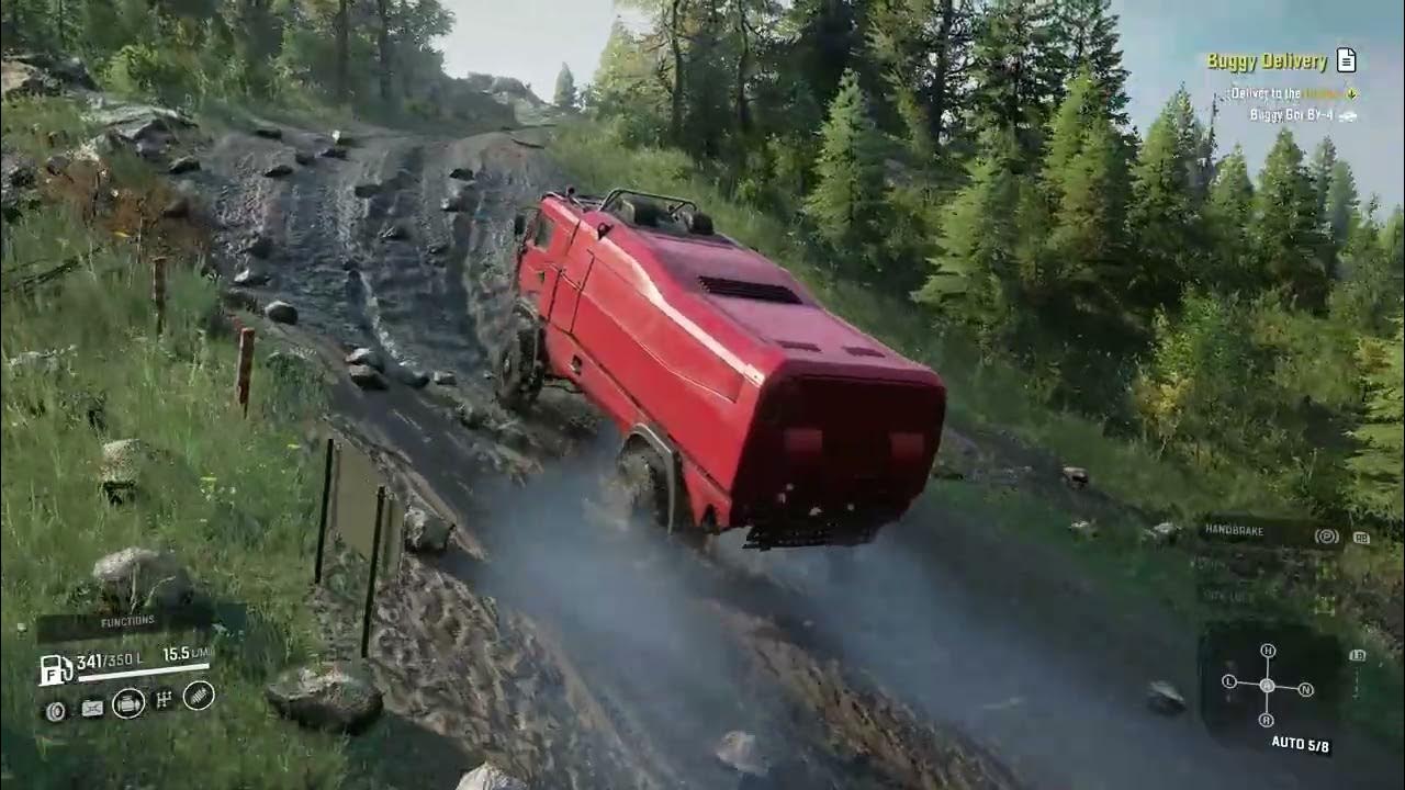 Mudrunner Style Suspensions mod Azov Sprinter with improved engine