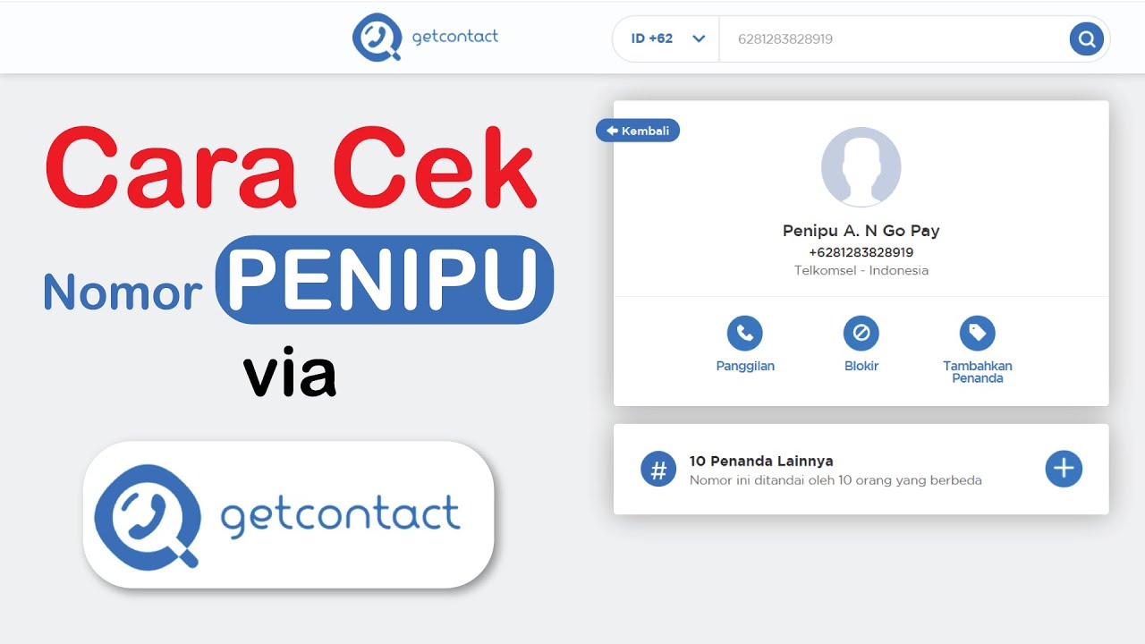 Cara Melacak Nomor Penipuan Lewat Nomor HP Di Aplikasi GetContact YouTube cara-melacak-nomor-penipuan-lewat-nomor-hp-di-aplikasi-getcontact-youtube