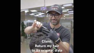 When The Client Complains: Return my hair to its original style! 😅 #barber #hairstyle  #haircut