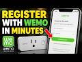 How to register with Wemo for remote switch control - Beginner Guide