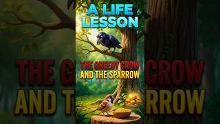 The Crow and the Sparrow 🌿💛| A little story with a big lesson! ✨📖