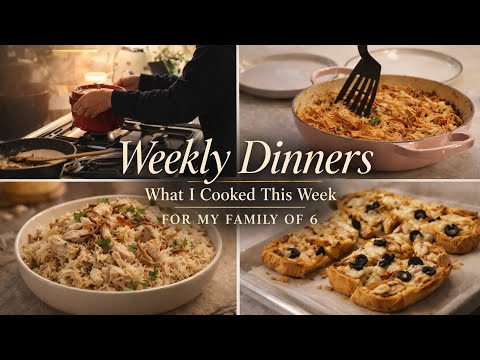 Weekly Dinner | What I cooked for my family of 6  thumbnail
