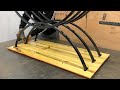 How To Create A Wooden Table Combined With Amazing Bend Iron Legs