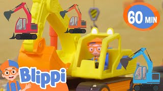 The Excavator Song | Brand New! | Best Of Blippi Toy Play | Sing Along With Me! | Kids Songs