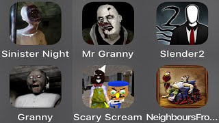 Sinister Night,Mr Granny,Slender 2,Granny,Scary Scream,Neighbours screenshot 4